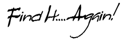 FIND IT....AGAIN! logo