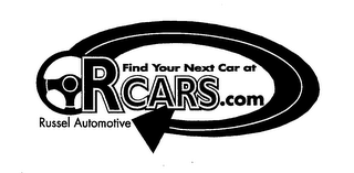 FIND YOUR NEXT CAR AT RCARS.COM RUSSEL AUTOMOTIVE logo