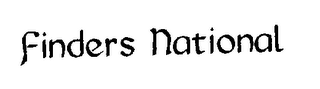 FINDERS NATIONAL logo