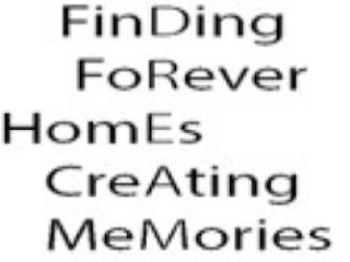 FINDING FOREVER HOMES CREATING MEMORIES DREAM logo
