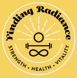 FINDING RADIANCE STRENGTH · HEALTH · VITALITY logo
