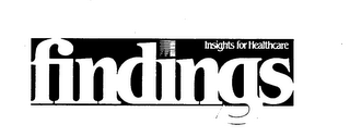 FINDINGS INSIGHTS FOR HEALTHCARE logo