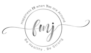 FINDMEJOY HAPPINESS IS WHEN YOU ARE AROUND BE HEALTHY, BE STRONG logo