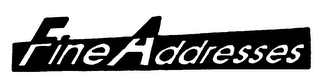 FINE ADDRESSES logo