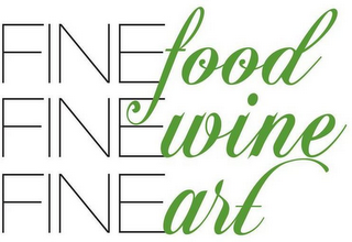 FINE FOOD FINE WINE FINE ART logo