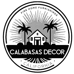 FINE HOME FURNISHINGS CALABASAS DECOR  · CALIFORNIA  · logo