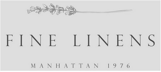 FINE LINENS MANHATTAN 1976 logo