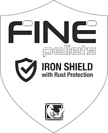 FINE PELLETS IRON SHIELD WITH RUST PROTECTION logo