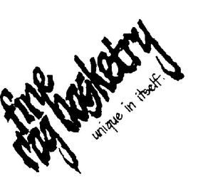 FINE RAG BASKETRY UNIQUE IN ITSELF logo