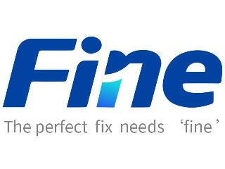 FINE THE PERFECT FIX NEEDS 'FINE' logo