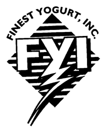 FINEST YOGURT, INC. FYI logo