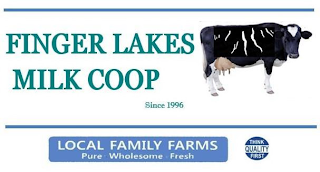 FINGER LAKES MILK COOP SINCE 1996 LOCAL FAMILY FARMS PURE WHOLESOME FRESH THINK QUALITY FIRST logo