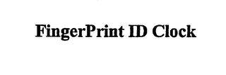 FINGERPRINT ID CLOCK logo