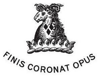 FINIS CORONAT OPUS logo