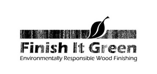 FINISH IT GREEN ENVIRONMENTALLY RESPONSIBLE WOOD FINISHING logo