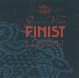 FINIST VODKA SUPREME VODKA FINIST ACADEMY OF SUPREME VODKA EXPERTS MOSCOW - RUSSIA logo