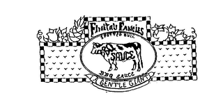 FINITA'S FANCIES SPOTTED BULL BBQ SAUCE BBQ SAUCE A GENTLE GIANT logo