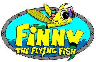 FINNY THE FLYING FISH logo
