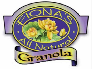 FIONA'S ALL NATURAL GRANOLA logo