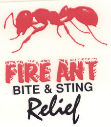FIRE ANT BITE & STING RELIEF logo