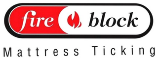 FIRE BLOCK MATTRESS TICKING logo