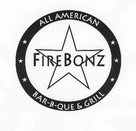 FIRE BONZ ALL AMERICAN BAR-B-QUE & GRILL logo