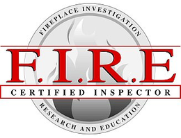 F.I.R.E CERTIFIED INSPECTOR FIREPLACE INVESTIGATION RESEARCH AND EDUCATION logo