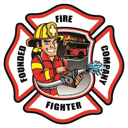 FIRE COMPANY FIGHTER FOUNDED logo