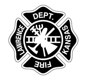 FIRE DEPT. LAWRENCE KANSAS logo