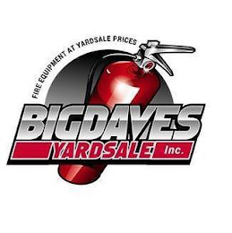 FIRE EQUIPMENT AT YARDSALE PRICES BIGDAVES YARDSALE INC. logo