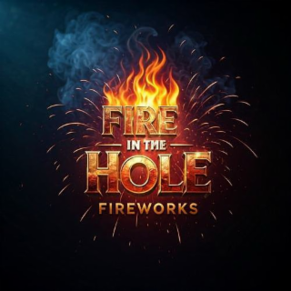 FIRE IN THE HOLE FIREWORKS logo
