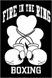 FIRE IN THE RING BOXING logo
