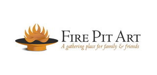 FIRE PIT ART A GATHERING PLACE FOR FAMILY & FRIENDS logo