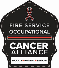 FIRE SERVICE OCCUPATIONAL CNCER ALLIANCE EDUCATE · PREVENT · SUPPORT logo