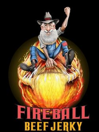 FIREBALL BEEF JERKY logo