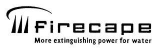 FIRECAPE MORE EXTINGUISHING POWER FOR WATER logo