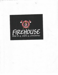 FIREHOUSE BAR B Q.  RIBS & CATERING logo