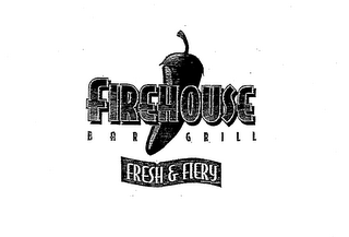 FIREHOUSE BAR GRILL FRESH & FIERY logo