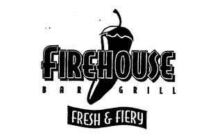 FIREHOUSE BAR GRILL FRESH & FIERY logo