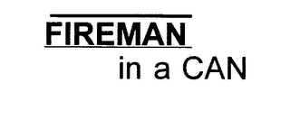 FIREMAN IN A CAN logo