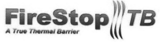 FIRESTOP TB A TRUE THERMAL BARRIER logo