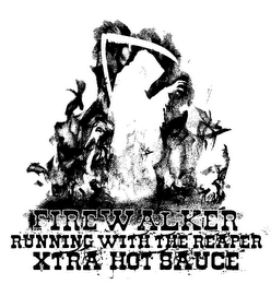 FIREWALKER RUNNING WITH THE REAPER XTRA HOT SAUCE logo