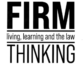 FIRM LIVING, LEARNING AND THE LAW THINKING logo
