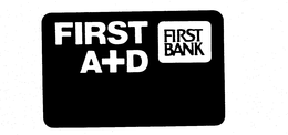 FIRST A+D FIRST BANK logo