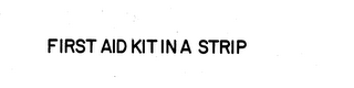 FIRST AID KIT IN A STRIP logo