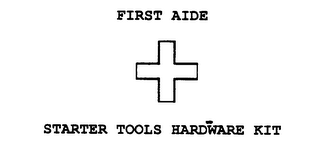 FIRST AIDE STARTER TOOLS HARDWARE KIT