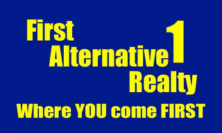 FIRST ALTERNATIVE REALTY 1 WHERE YOU COME FIRST logo