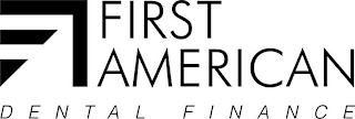 FIRST AMERICAN DENTAL FINANCE logo
