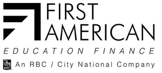 FIRST AMERICAN EDUCATION FINANCE RBC AN RBC / CITY NATIONAL COMPANY logo