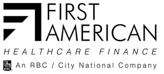 FIRST AMERICAN HEALTHCARE FINANCE RBC AN RBC / CITY NATIONAL COMPANY logo